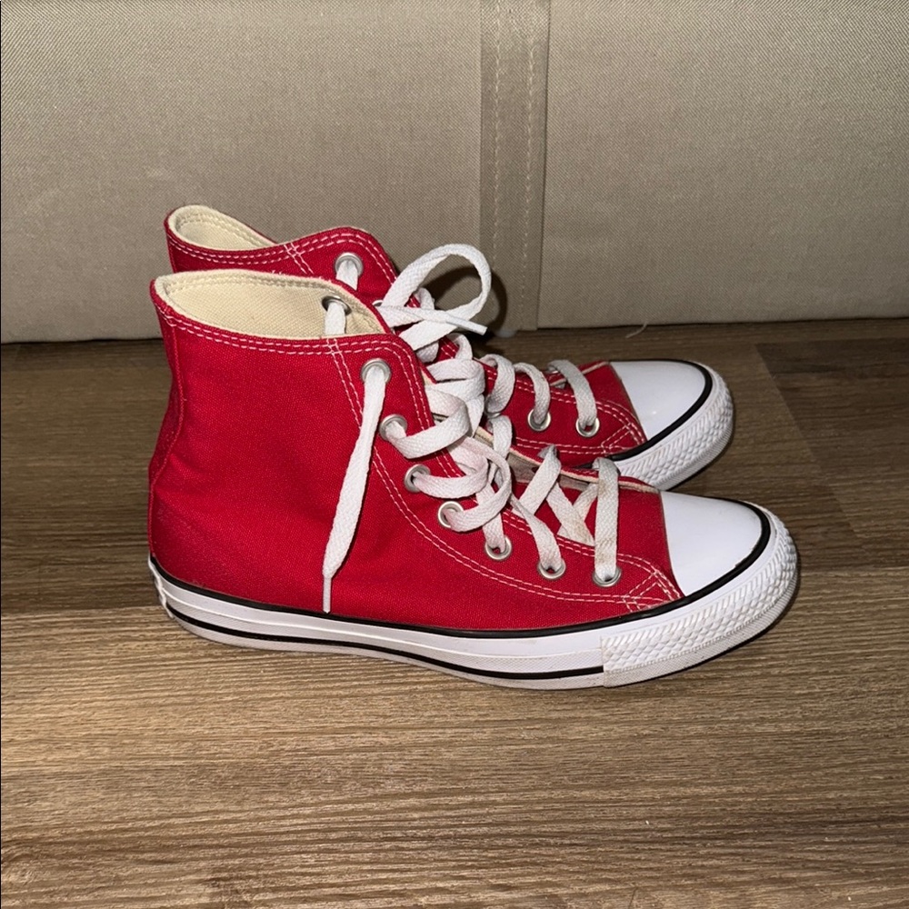 Red High-Top Women Converse